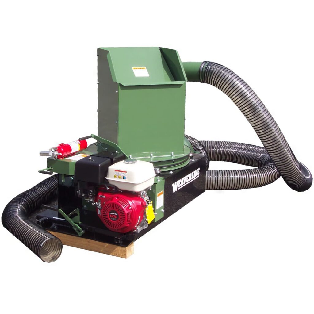 Weaverline Mulch Mater bale shredder straw blower.