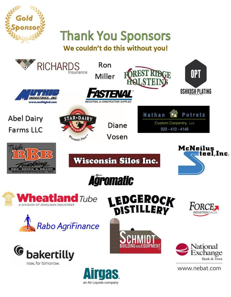 Sponsors of the 2019 Douglas Lee Golf Outing at Rolling Meadows Golf Course in Fond du Lac, Wisconsin