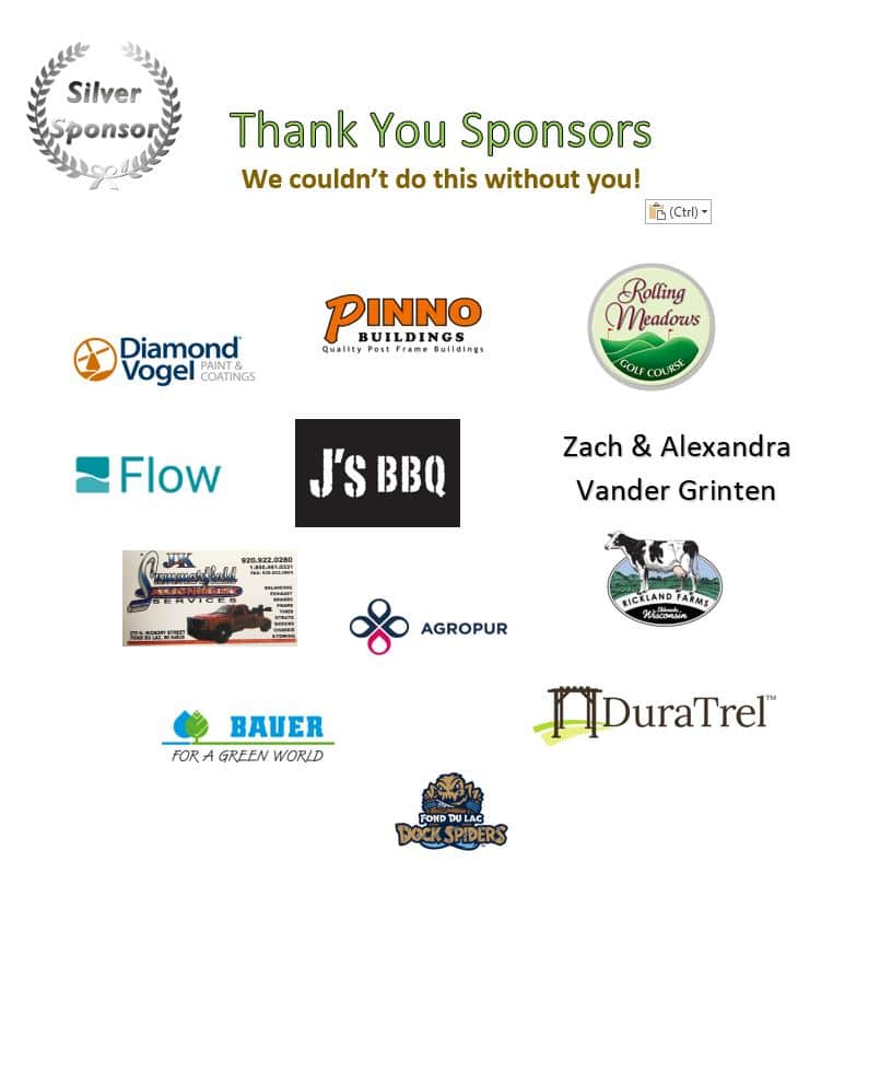 Sponsors of the 2019 Douglas Lee Golf Outing at Rolling Meadows Golf Course in Fond du Lac, Wisconsin