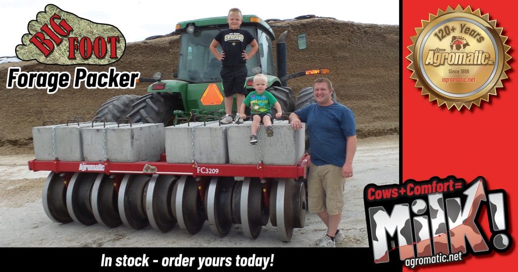 Happy Family with Agromatic Big Foot Silage Packer