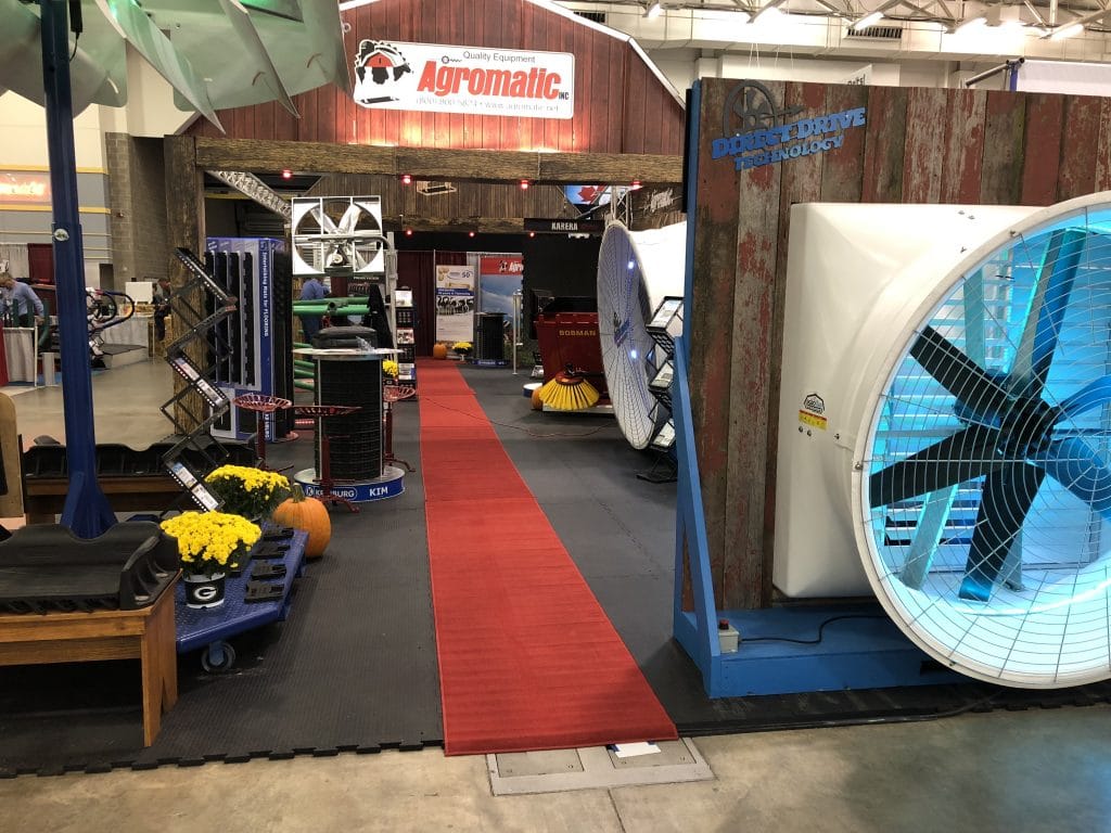 World Dairy Expo 2018: Agromatic booth walkway.