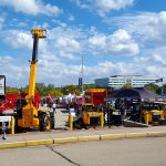 Outdoor Trade mall farm equipment at World Dairy Expo 2018.