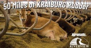 50 Miles of KRAIBURG Rubber at Riverview LLP dairy farm in Morris, Minnesota