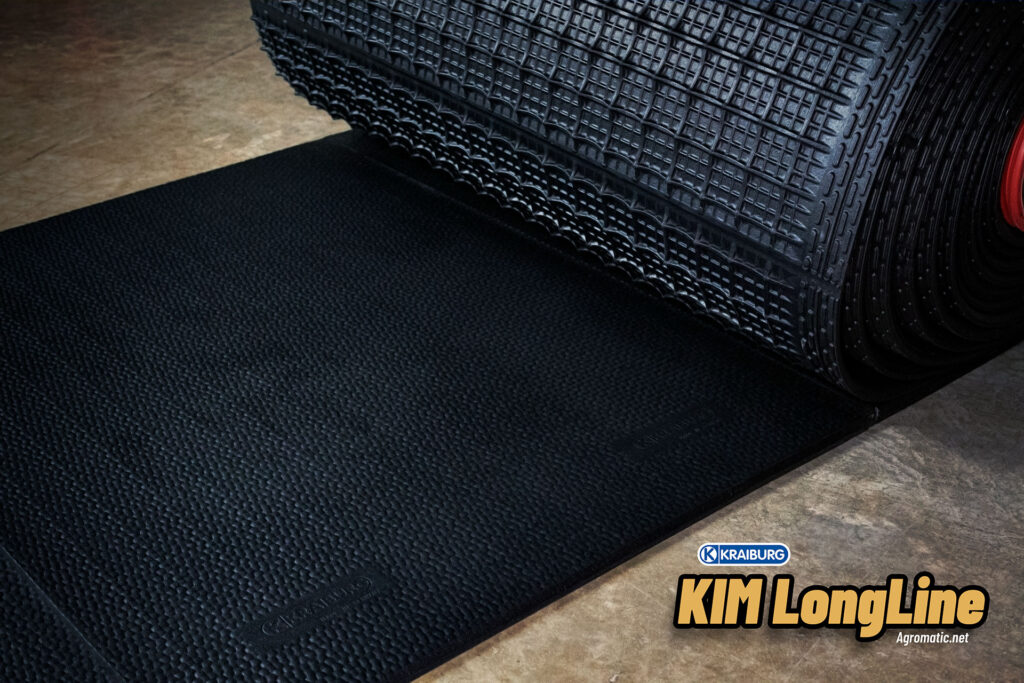 KRAIBURG KIM LongLine stall mat rolled out.