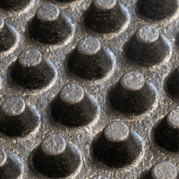 KRAIBURG profiDRAIN rubber drainage floor mats studded underside.