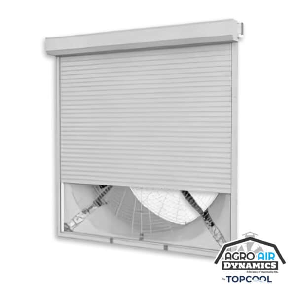 Topcool barn fan roller shutter for sale.