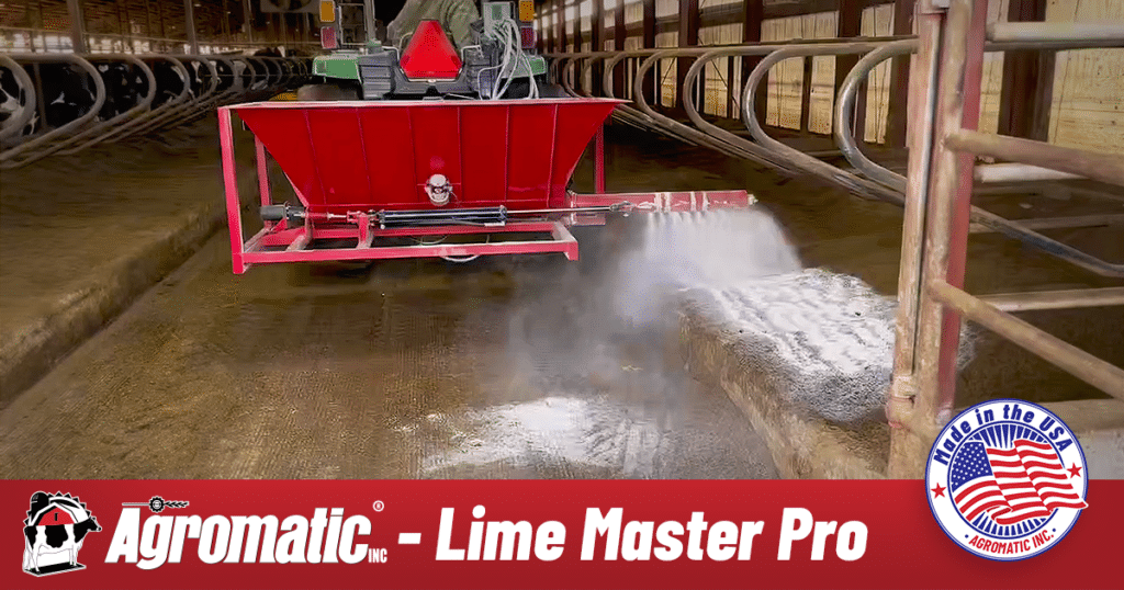 Agromatic AG lime spreader sharing image. Made in the USA!