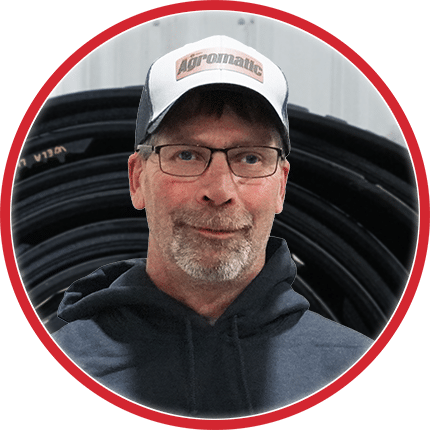 Jim Maki, Agromatic sales representative for Wisconsin, Illinois and Indiana.