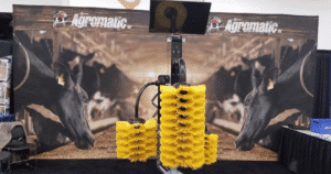 EasySwing non-electric cow brushes on display at PDPW Annual Conference in Madison, Wisconsin.