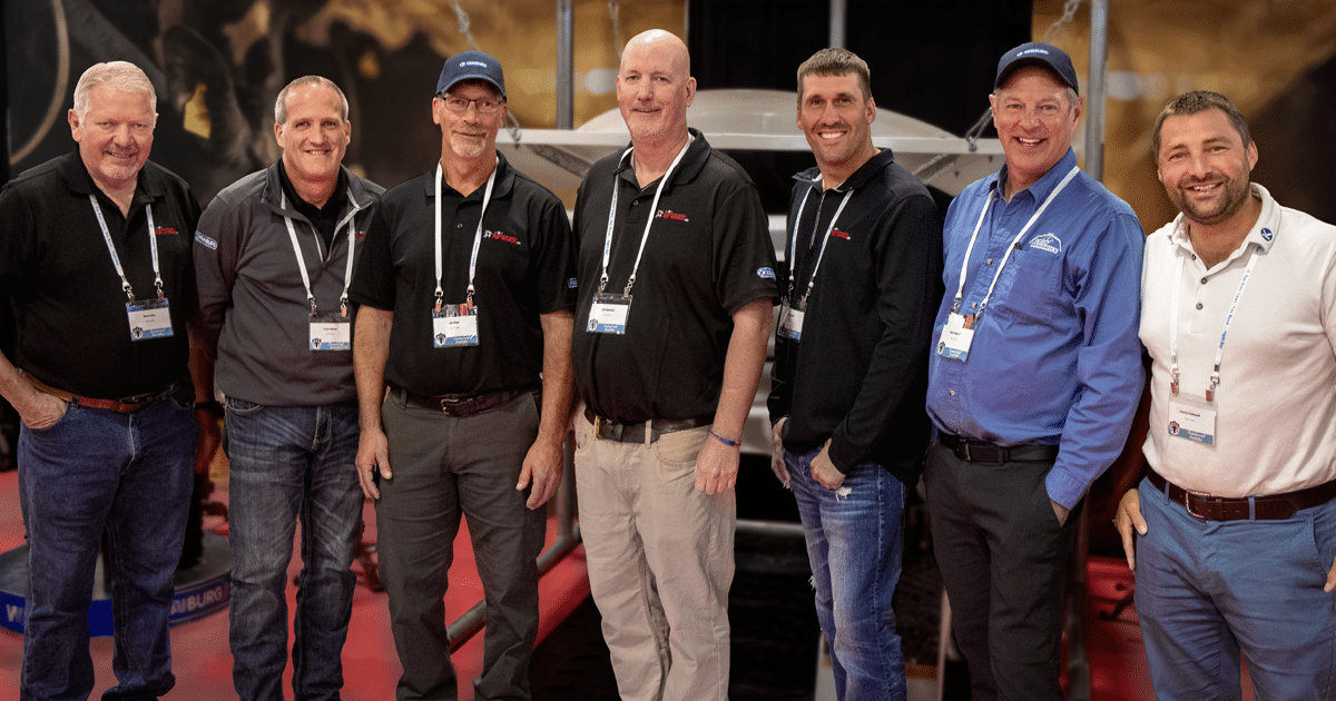 Agromatic sales representatives at World Dairy Expo 2025.