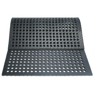Perforated rubber flooring: KRAIBURG LOMAX soil stabilization matting for sale.